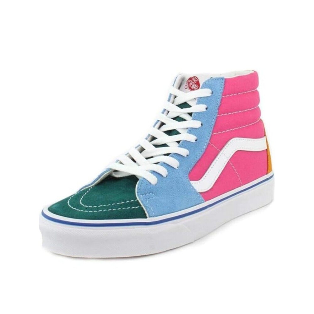 Vans Sk8-Hi Multicolor Suede & Canvas High Top Skate Shoes – Women's 7 / Men's 5